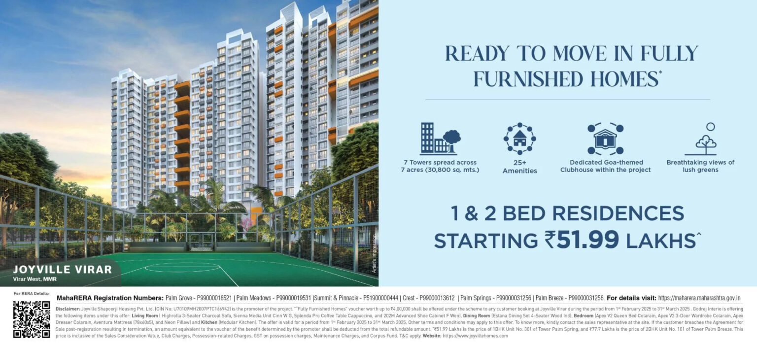 Joyville Virar tower banner