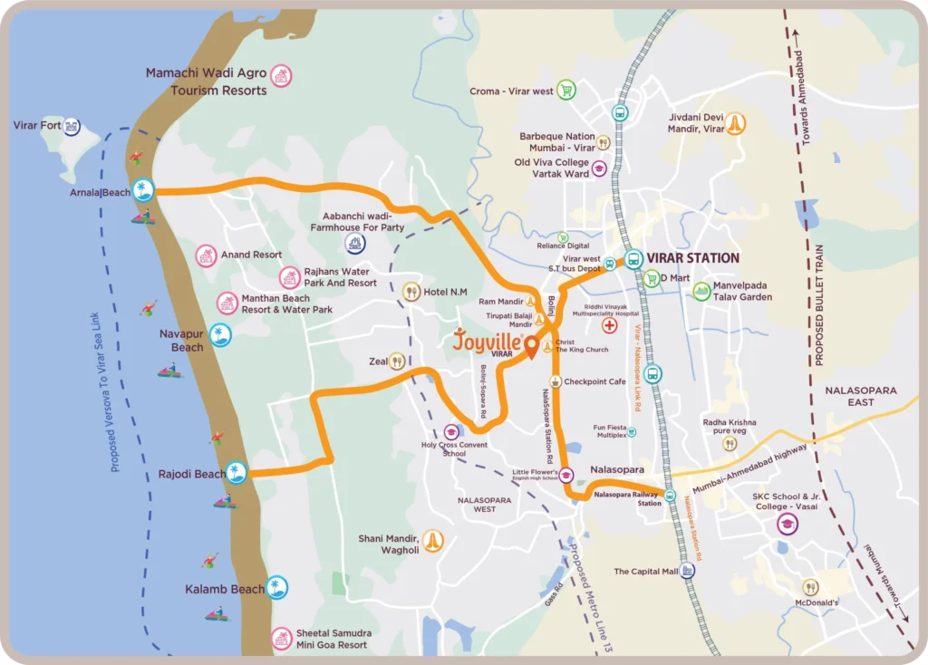 Joyville Virar Map